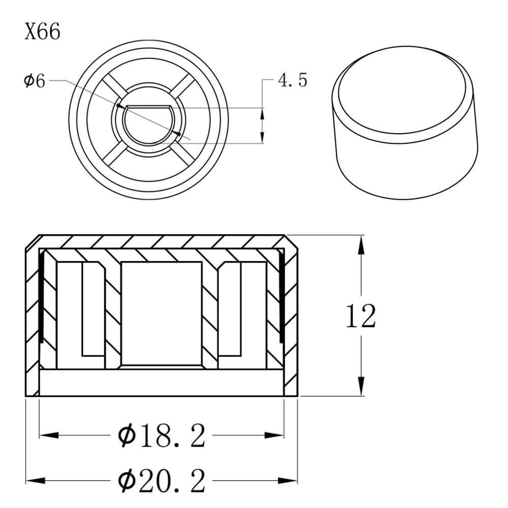 Hardware Knob X66